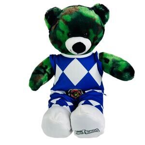 Build A Bear Tie‎ Dye Power Ranger Blue Ranger Costume 17" Stuffed Animal